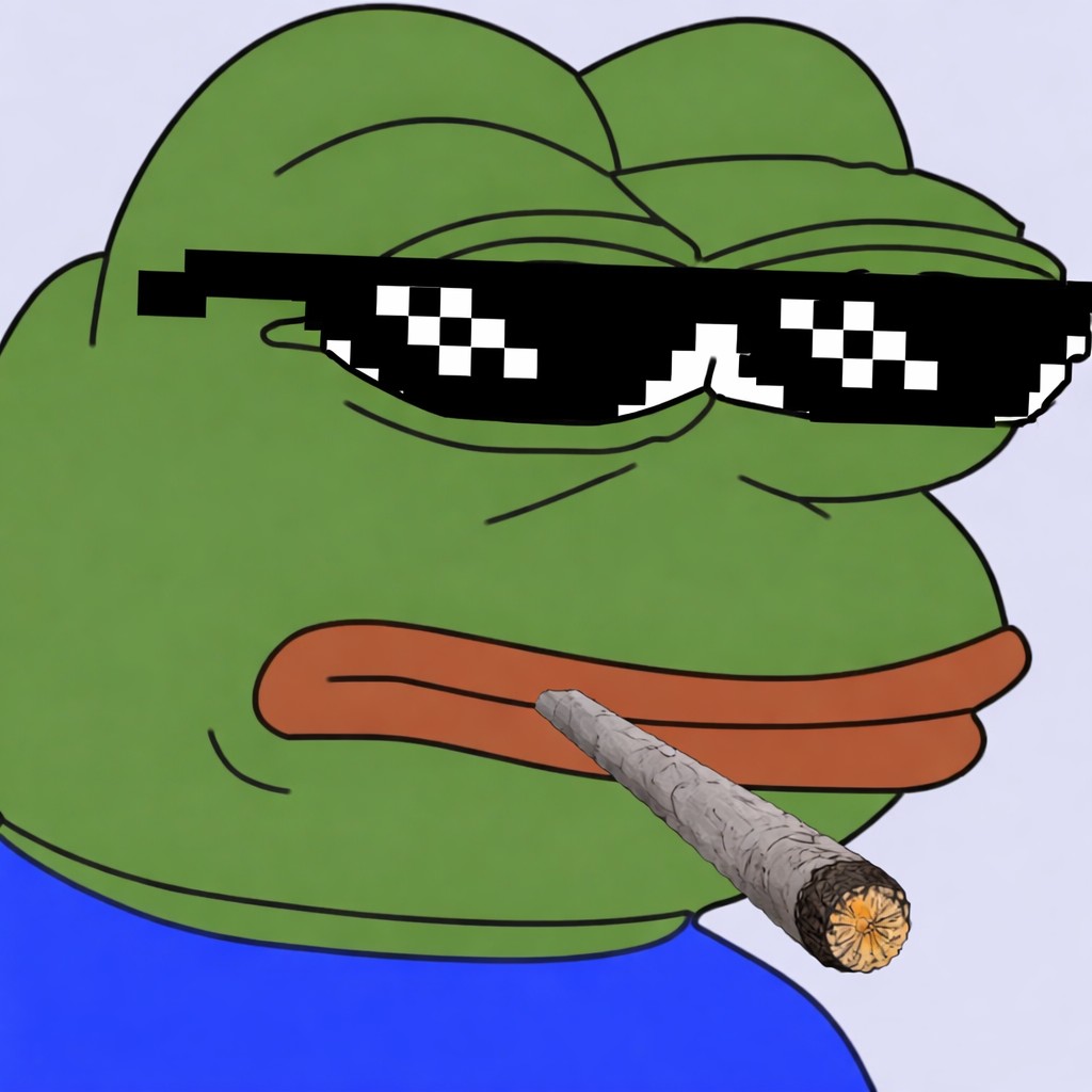 Pepe smoking